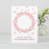 Baby Foto Frohe Weihnachts-Grußkarte (Stehend Vorderseite)