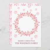 Baby Foto Frohe Weihnachts-Grußkarte (Vorne/Hinten)