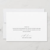 Baby Foto Geburtsankündigung Dankeschön Karte (Rückseite)