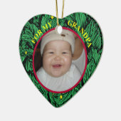 Baby Foto Geschenk Tag & Ornament für Opa (Links)