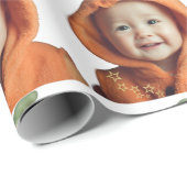 Baby-Foto Geschenkpapier (Rolleneckpunkt)
