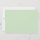 Baby Foto Greenery Modern Baby Birth Ankündigung (Rückseite)