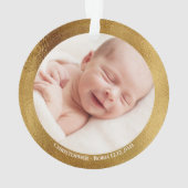 Baby Foto Großeltern Erste Weihnachten Ornament (Rückseite)