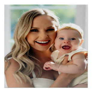 Baby-Foto hinzufügen Personalisieren Anpassen Poster