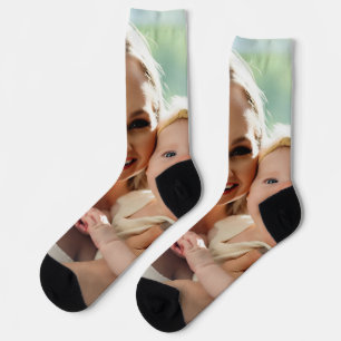 Baby-Foto hinzufügen Personalisieren Anpassen Socken