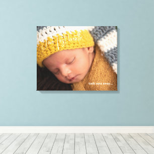 Baby-Foto Ihr erster Atemzug II Leinwanddruck