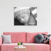 Baby Foto Ihr erster Atemzug Leinwanddruck (Insitu (Wohnzimmer))