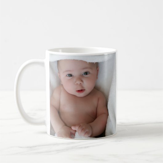 Baby-Foto-Kaffeetasse Kaffeetasse (Links)