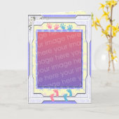 Baby-Foto Karte (Gelbe Blume)