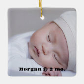 Baby Foto Keepake Ornament (Vorderseite)