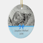 Baby Foto Keepsakes Ornament for Baby Boy (Rechts)