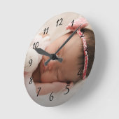 Baby Foto Kinderzimmer Runde Wanduhr (Winkel)