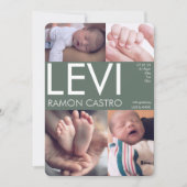 BABY FOTO KÜNDIGKEIT ANKÜNDIGUNG (Vorderseite)