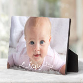 Baby Foto Liebe Calligraphy Custom Keepake DIY Fotoplatte