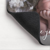 Baby Foto Liebe You Daddy Mousepad (Ecke)