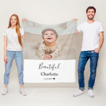 Baby-Foto mit individuellem Namen Andenken