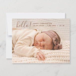 Baby Foto Modern Birth 3 Foto Ankündigung