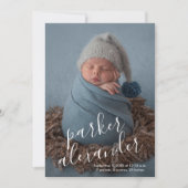 Baby Foto Moderne Geburtshinweise (Vorderseite)