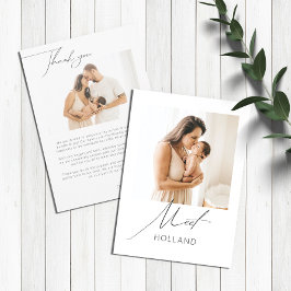 Baby Foto Moderne Minimalistische Ankündigung