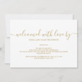 Baby Foto Moderne Script Liebe Elegante Geburt Ankündigung (Rückseite)