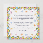 Baby Foto Moderne Whimsical Birth Ankündigung (Rückseite)