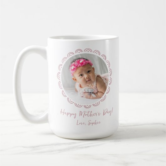 Baby Foto Muttertag Kaffeetasse (Links)