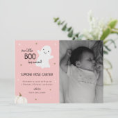 Baby Foto Neuborn Herbstankündigung Ankündigung (Stehend Vorderseite)