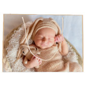 Baby Foto neutral Große Geschenktüte (Rückseite)
