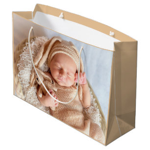 Baby Foto neutral Große Geschenktüte