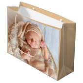Baby Foto neutral Große Geschenktüte (Vorderseite Schrägansicht)