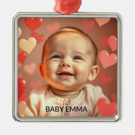 Baby Foto Ornament (Vorne)