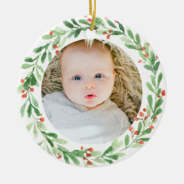 Baby Foto Ornament - Erste Weihnachtszeit