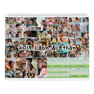 Baby-Foto-personalisierter Kalender