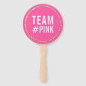 BABY FOTO PROP Geschlecht offenbart blauen Jungen Fächer (Rückseite)