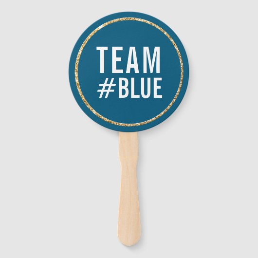 BABY FOTO PROP Geschlecht offenbart blauen Jungen Fächer (Vorderseite)