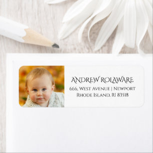 Baby Foto Rücksendeadresse Modern Einfach
