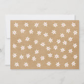 Baby Foto Rustic Boho Floral Vielen Dank, dass Sie Ankündigung (Rückseite)