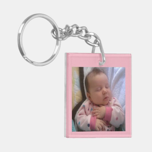 Baby Foto Schlüsselanhänger Geschenk für Mama oder (Vorderseite links)