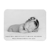 Baby Foto Script Birne Magnet (Horizontal)