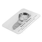 Baby Foto Script Geburtsname Personalisiert Magnet (Linke Seite)