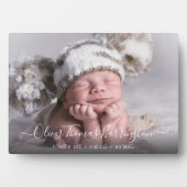 Baby Foto und Birth Stats Plaque Fotoplatte (Vorderseite)