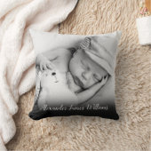 Baby-Foto und Skriptname Kissen (Decke)