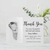 Baby Foto Vielen Dank, dass Sie die Ankündigung (Stehend Vorderseite)