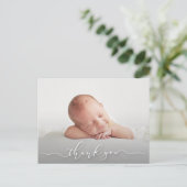 Baby Foto Vielen Dank, dass Sie die Ankündigung Postkarte (Stehend Vorderseite)
