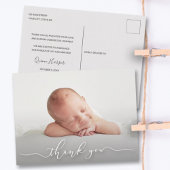 Baby Foto Vielen Dank, dass Sie die Ankündigung Postkarte