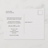 Baby Foto Vielen Dank, dass Sie die Ankündigung Postkarte (Rückseite)