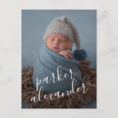 Baby Foto Vielen Dank, dass Sie die Ankündigung Postkarte (Vorderseite)