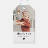 Baby Foto Vielen Dank Geschenkanhänger (Vorderseite)