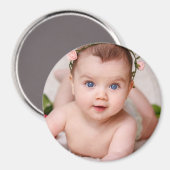 Baby-Foto-Vorlage Kinder Geschenk Magnet (Vorderseite/Rückseite)