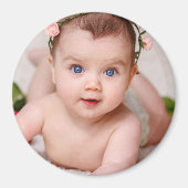 Baby-Foto-Vorlage Kinder Geschenk Magnet (Vorne)